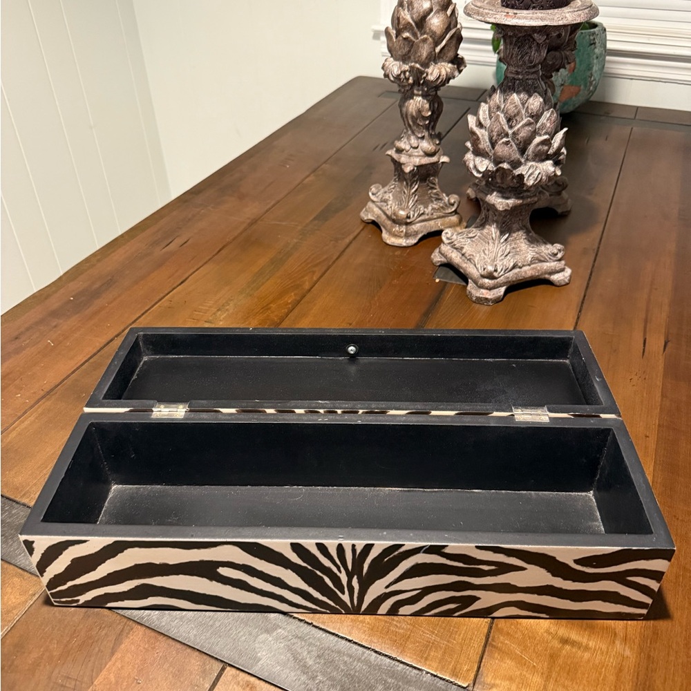 Zebra Print Decorative Box Heavy - Picture 4 of 4